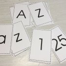 LAMINATED- Numbers & Letters (Upper And Lower Case) Flash card Set - 78 Cards. LAMINATED- Numbers & Letters (Upper And Lower Case) Flash card Set - 78 Cards.