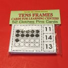 Tens Frames - Cards for Learning Centers 52 Clothes Pin Cards