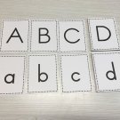 Matching  Upper & Lower Case Alphabets Set - 52 Cards For Learning Center