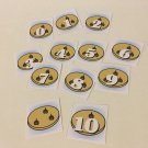 Cookies 0-10 Number Cards - Laminated Card Set- Pre-school- Kindergarten