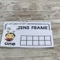 Lady Bug - Themed Learning Centers - Laminated - Tens Frames Number Word #2#