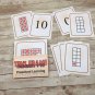 Tens Frames 1-10 - Busy Bee Preschool Learning - 52 Educational Flash Cards