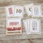 Tens Frames 1-10 - Busy Bee Preschool Learning - 52 Educational Flash Cards
