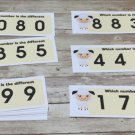 Sheep - Learning Centers - Which Number is Different - 20 Laminated cards