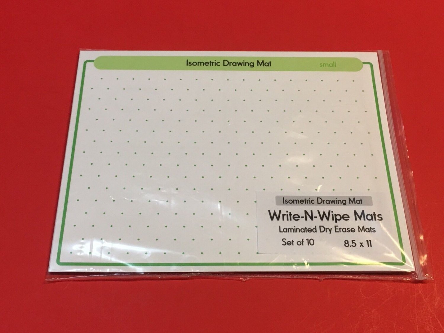 Isometric Drawing Mats Small Laminated Dry Erase Mats
