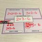 Set of 10 - Math Laminated Multiplication Work Mats - Dry Erase