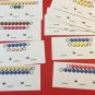 Montessori Beads Addition Kit - Match & Write - 21 Pieces Laminated dry erase