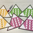 Multiplication Fact Families Triangles - 6 Laminated Dry Erase Activity Card