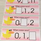Ducky - Numbers - What comes next ? - 21 Laminated cards Activity Set