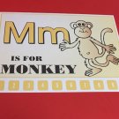 Letter  M Monkey - Number Sequencing Puzzle, numbers 1-10 Laminated