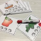 Syllable Counting - Learning Center Kits - Laminated - Dry Erase Cards