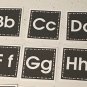 Learning Center Kit- Alphabets And Numbers 1 - 10 Laminated Cards Black & White
