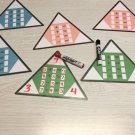 Fact Families Triangles - 6 Laminated Dry Erase Activity Cards