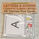 Letter & Sounds - Upper/ Lowercase Flashcards for Preschool 52 Cards- Teaching Letter & Sounds - Upper/ Lowercase Flashcards for Preschool 52 Cards- Teaching