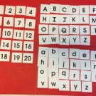 72 Cards - Alphabets / Letters & Numbers Upper and Lowercase Cards 2.8 x 2.75 72 Cards - Alphabets / Letters & Numbers Upper and Lowercase Cards 2.8 x 2.75