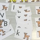 G0AT ABC'S UPPER & LOWERCASE MATCH CARDS -LAMINATED - Teaching supplies