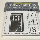 DOMINO ADDITION - Cards for Learning Center 52 Clothes Pin Cards Set Teaching DOMINO ADDITION - Cards for Learning Center 52 Clothes Pin Cards Set Teaching