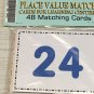 Place Value Match - Flashcards for Preschool 48 Cards- Teaching supplies