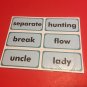 Fry's Eighth Hundred Words - PRINTED & UNCUT - Sight Word Flash Cards