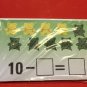 Bear Counter Subtraction Cross out- 20 Laminated Dry Erase Mats