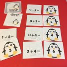 PENGUIN - Addition Facts 0-9 Matching Game 48 Cards PENGUIN - Addition Facts 0-9 Matching Game 48 Cards