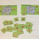 Upper And Lower Case Elephant & Peanuts Sort - Laminated Activity Cards Set Upper And Lower Case Elephant & Peanuts Sort - Laminated Activity Cards Set