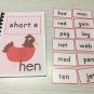 Interactive Learning Books for Children - Short &acirc;��e&acirc;�� book - w/ 12 Laminated Cards