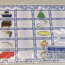 The Blue Series - Vowel I Work Mats (20 cards-2 Laminated WorkMats) Montessori