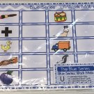The Blue Series - Vowel U Work Mats (20 cards-2 Laminated WorkMats) Montessori