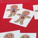 Gingerbread Boy Alphabet Flash Cards - 52  Laminated Alphabet card