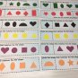 Shape Match - Learning Kit - Laminated Activity - dry erase cards