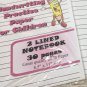 2 Lined Notebook Page - Handwriting Practice Paper For Children - 30 Sheets