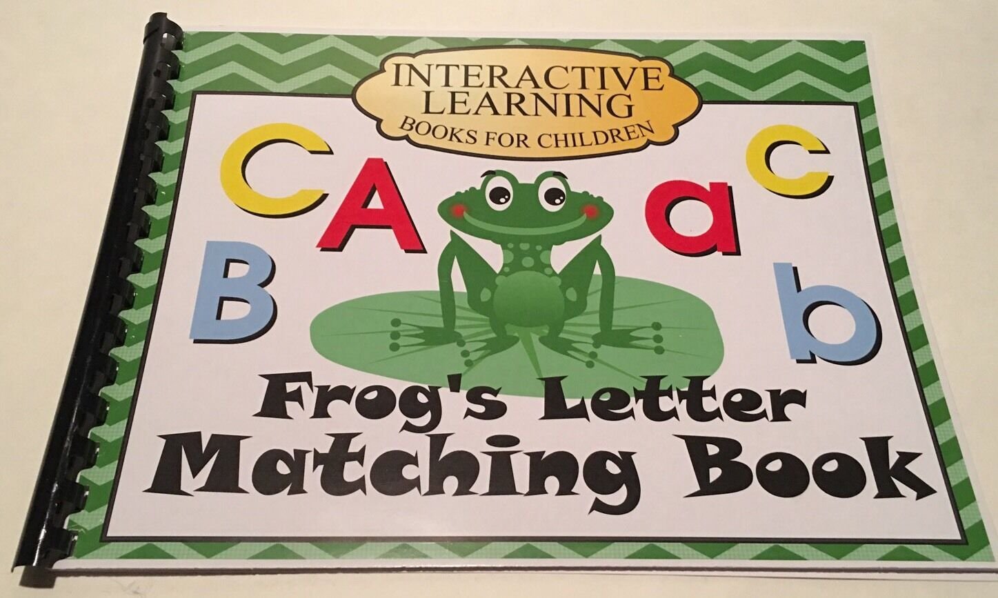 Interactive Learning Books for Children - Letters- w/ 52 Laminated Cards