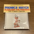 PHONICS MATCH  - Cards for Learning Center - 52 Flash Cards