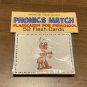 PHONICS MATCH  - Cards for Learning Center - 52 Flash Cards