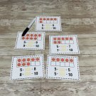 Tens Frames Add & Make 10  Math Center - Dry Erase - 30 Laminated Activity Cards