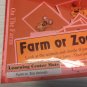Farm Or Zoo Animals Game Learning Center- 2 Laminated Mats & 33 Cards