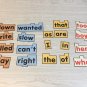 Rainbow Word Wall High Frequency And Sight Words - 20 Laminated Sheets (UNCUT)