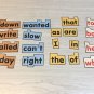 Rainbow Word Wall High Frequency And Sight Words - 20 Laminated Sheets (UNCUT)