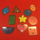 10 SHAPE PEOPLE - FLANNEL / FELT BOARD STORY PIECES  PRESCHOOL