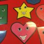 10 SHAPE PEOPLE - FLANNEL / FELT BOARD STORY PIECES  PRESCHOOL