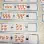 Apple Addition - 21 Activity Strips -Laminated Cards Set- DryErase  Wipe N Write
