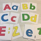 “Happy Pals“ Alphabet Flash Cards - 52 Alphabet card A-Z Uppercase & lowercase