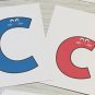 “Happy Pals“ Alphabet Flash Cards - 52 Alphabet card A-Z Uppercase & lowercase