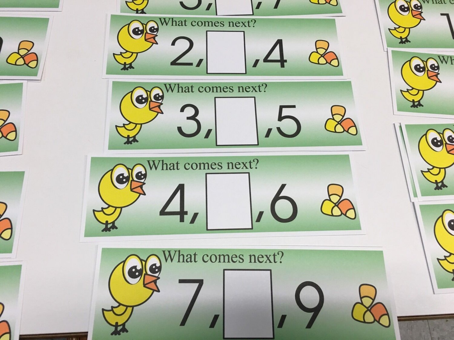 WHAT NUMBER IS BEFORE ?  - 24 Laminated Cards WIPE N WRITE  - MATH