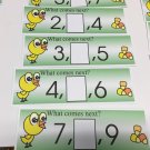 WHAT NUMBER IS BEFORE ?  - 24 Laminated Cards WIPE N WRITE  - MATH