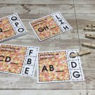 Candy Corn - Letters- Cards for Learning Center 52 Cards- Teaching supplies Candy Corn - Letters- Cards for Learning Center 52 Cards- Teaching supplies
