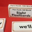 Fry's Tenth  Hundred Words - Reading - Fry Sight Word Flash Cards - 100 cards