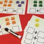 Bear Counter Addition - 20 Laminated Dry Erase Mats