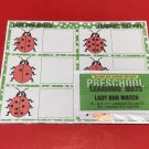 Ladybug Match - Set of 6 Learning Mats / Cards - Laminated Activity